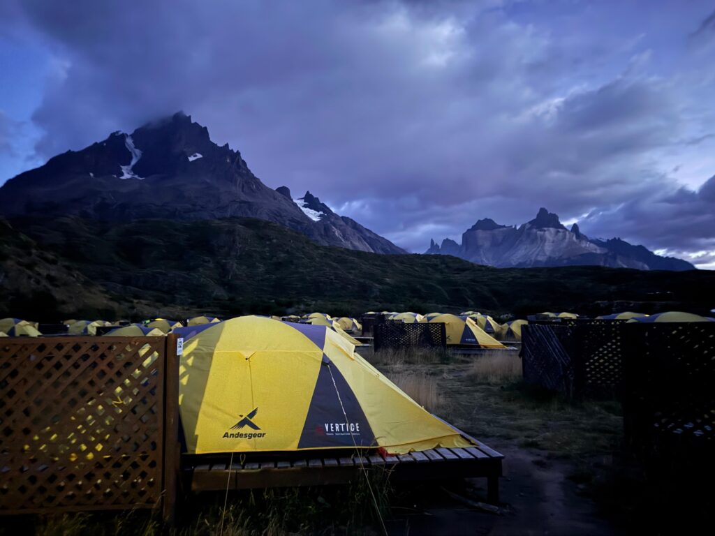  Tents in torres del paine patagonia